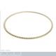 Bracelet jonc facetté Plaqué Or 18 carats