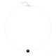 Collier ras de cou fil nylon, Argent 925 et Onyx