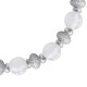 Bracelet en Argent 925 et Jade blanc