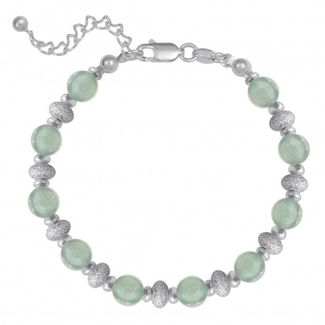 Bracelet en Argent 925 et Aventurine