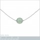 Collier ras de cou en Argent 925 rhodié et Aventurine