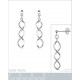 Boucles d'oreilles pendantes en Argent 925