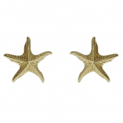 Boucles d'oreilles étoile de Mer Plaqué Or 18 carats