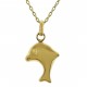 Pendentif Dauphin Plaqué Or