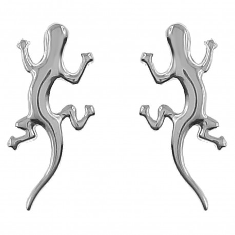 Boucles d'oreilles Salamandre en Argent 925