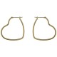 Boucles d'oreilles Coeur Plaqué Or 18 carats
