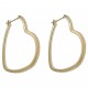 Boucles d'oreilles Coeur Plaqué Or 18 carats