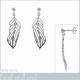 Boucles d'oreilles Plumes en Argent 925