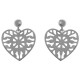 Boucles d'oreilles Coeur en Argent 925