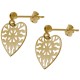 Boucles d'oreilles Coeur Plaqué Or 18 carats