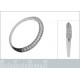 Bague en Argent 925 rhodié et Oxydes Zirconium