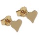 Boucles d'oreilles Coeur Plaqué Or 18 carats