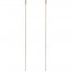 Boucles d'oreilles Chaîne Plaqué Or 18 carats