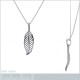 Pendentif Feuille en Argent 925 rhodié