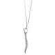 Pendentif Feuille en Argent 925 rhodié