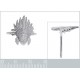 Bague Indien en Argent 925 rhodié