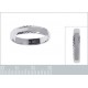 Bague Alliance Homme 4mm en Argent 925 rhodié
