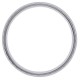 Bague Alliance Homme 4mm en Argent 925 rhodié