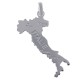 Pendentif carte Italie en Argent 925