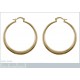 Boucles d'oreilles Créoles 40mm Plaqué Or 18 carats