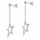 Boucles d'oreilles étoile en Argent 925 rhodié