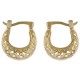 Boucles d'oreilles ajourées Plaqué Or 18 carats