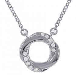 Collier en Argent 925 rhodié et Swarovski® Zirconia