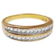 Bague Plaqué Or 18 carats et Oxydes Zirconium