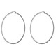 Boucles d'oreilles Créoles 70mm en Argent 925