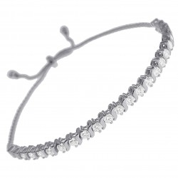 Bracelet en Argent 925 rhodié et Swarovski® Zirconias