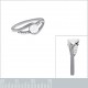 Bague en Argent 925 rhodié et Oxydes Zirconium