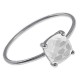 Bague en Argent 925 rhodié et Oxydes Zirconium