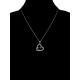Pendentif Coeur Plaqué or 18 carats et Oxydes de Zirconium