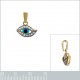 Pendentif Oeil Plaqué or 18 carats et Oxydes de Zirconium