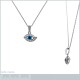 Pendentif Oeil en Argent 925 rhodié et Oxydes Zirconium