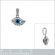 Pendentif Oeil en Argent 925 rhodié et Oxydes Zirconium