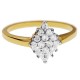 Bague Plaqué Or 18 carats et Oxydes Zirconium