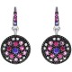 Boucles d'oreilles en Argent 925 rhodié et Oxydes Zirconium