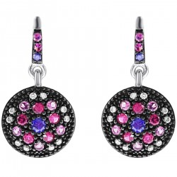 Boucles d'oreilles en Argent 925 rhodié et Oxydes Zirconium