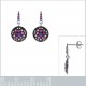 Boucles d'oreilles en Argent 925 rhodié et Oxydes Zirconium