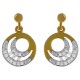 Boucles d'oreilles Plaqué Or 18 carats et Oxydes Zirconium