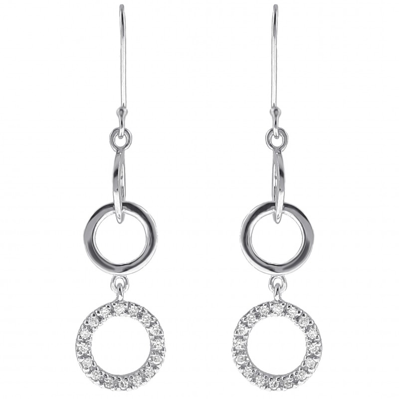 Boucles d'oreilles 3 anneaux argent