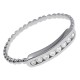 Bague en Argent 925 rhodié et Oxydes Zirconium