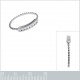 Bague en Argent 925 rhodié et Oxydes Zirconium