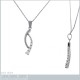 Pendentif en Argent 925 rhodié et Oxydes Zirconium