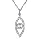 Pendentif en Argent 925 rhodié et Oxydes Zirconium