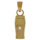Pendentif Téléphone Plaqué or 18 carats et Oxyde de Zirconium