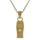 Pendentif Téléphone Plaqué or 18 carats et Oxyde de Zirconium