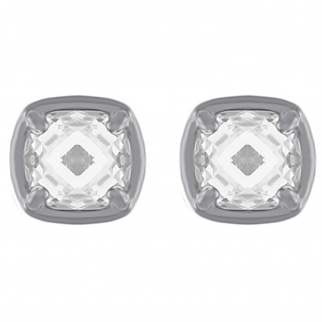Boucles d'oreilles en Argent 925 rhodié et Oxyde Zirconium