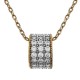 Pendentif Plaqué or 18 carats et Oxydes de Zirconium